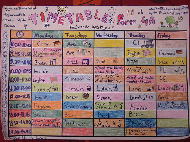 Timetable