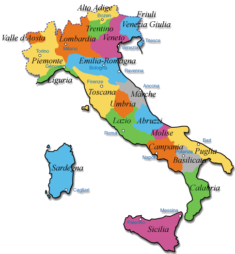 Map of Italy